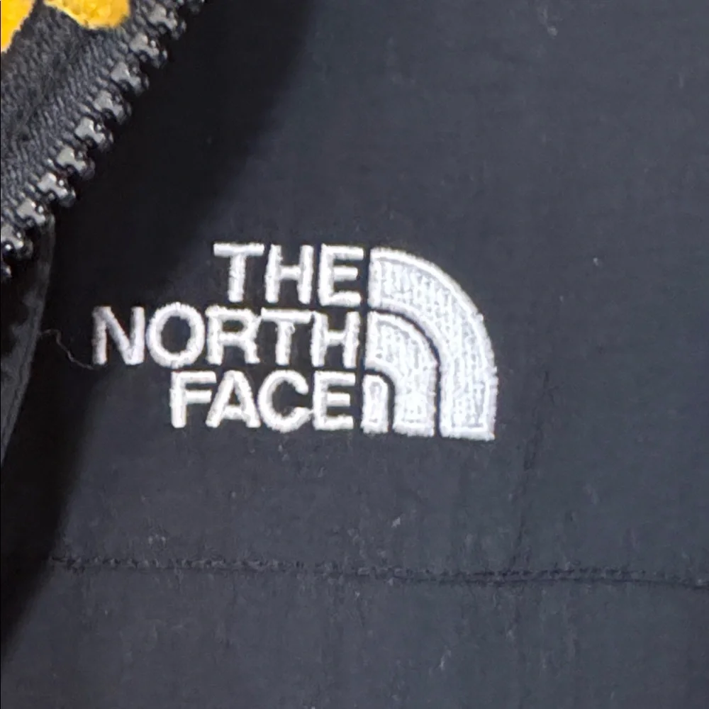 The North Face yellow black fleece zip up Denali jacket coat - Picture 2 of 9